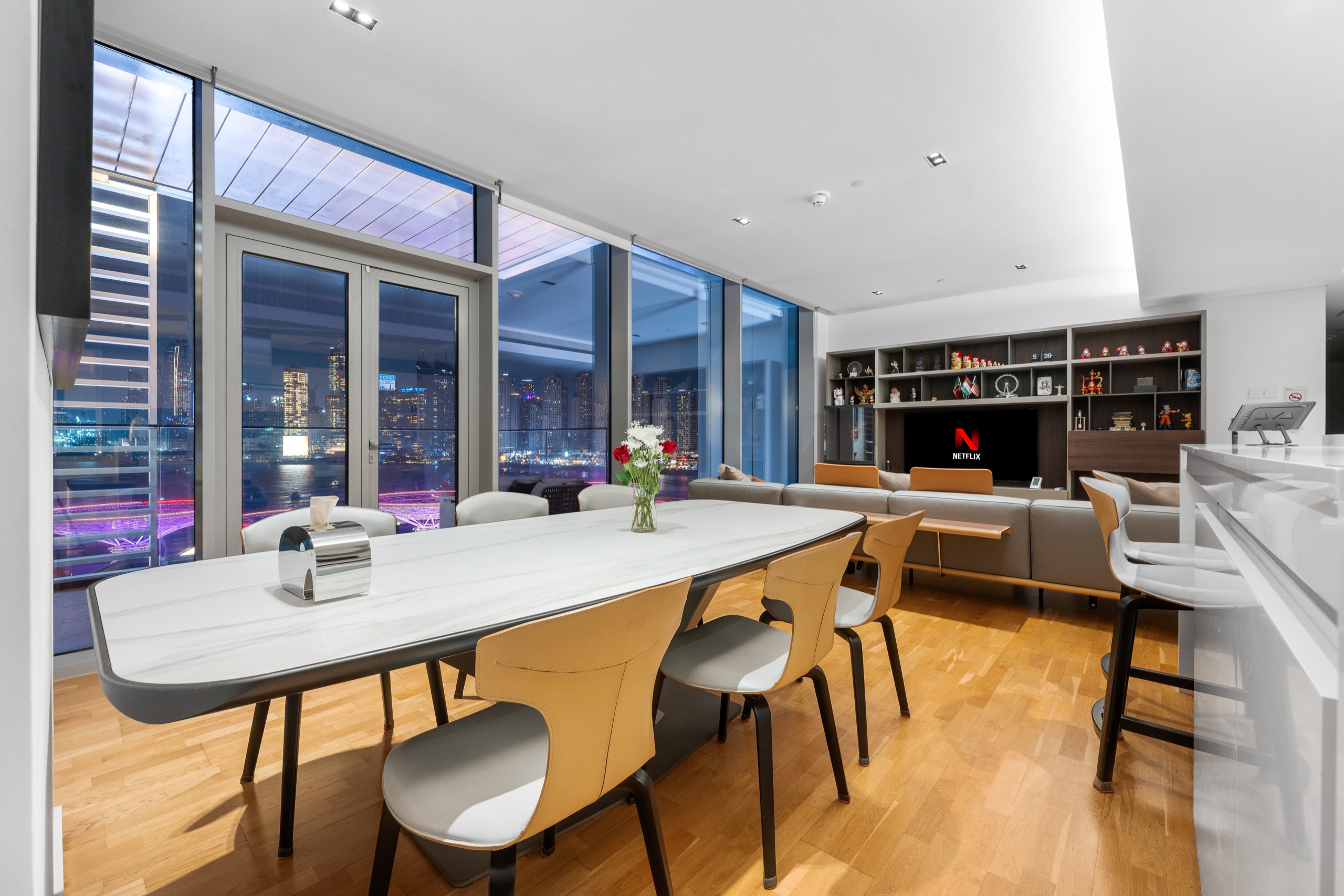 Dining and Living at Night