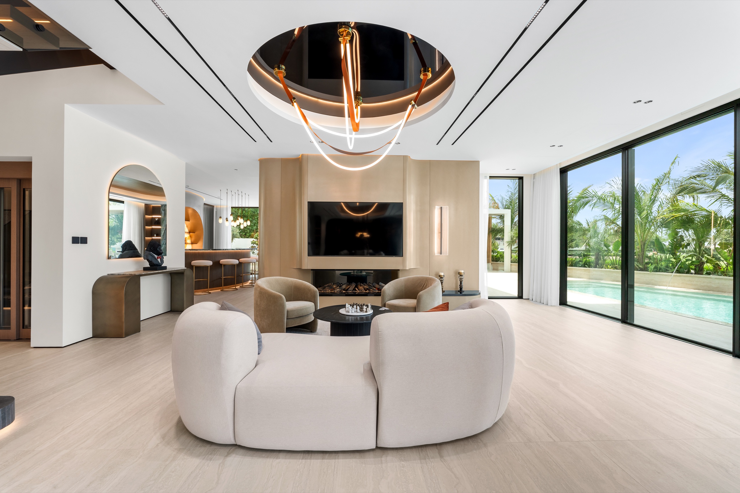 Living Room & Pool
