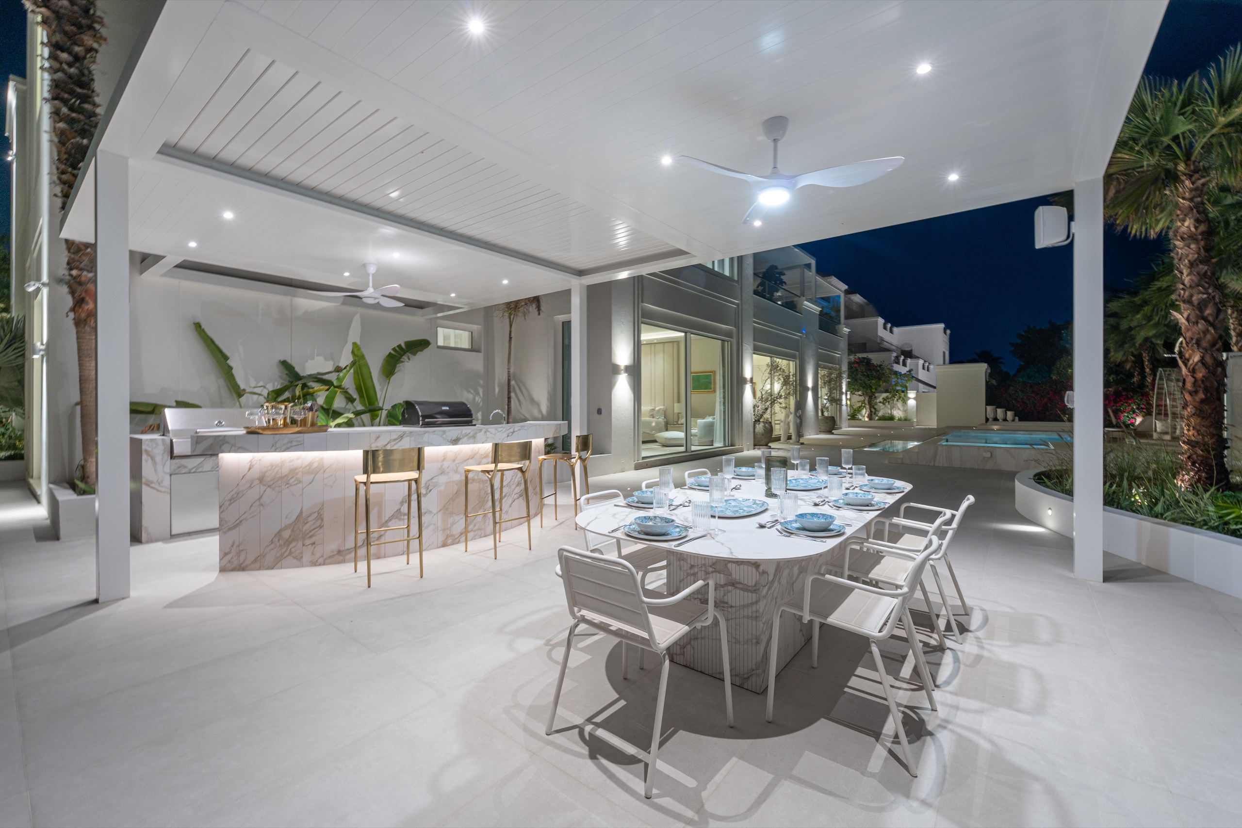 Outdoor Dining at Night