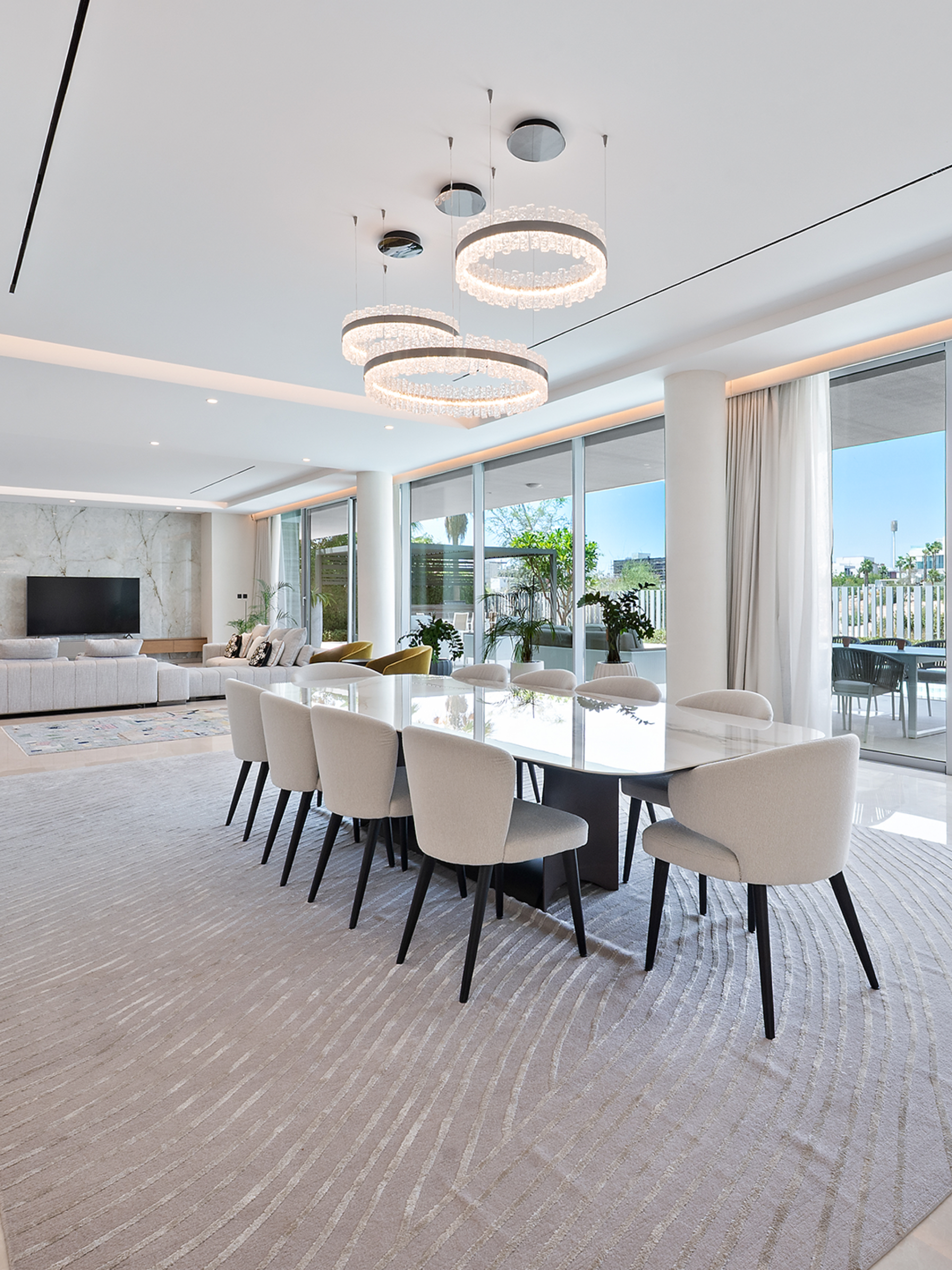 Open Living & Dining